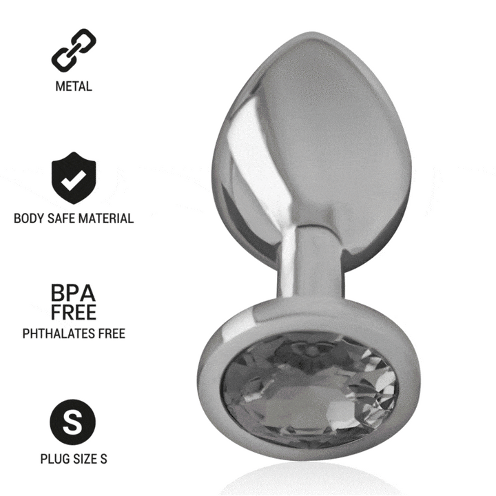 Plug Anal Metal Jóia Intense Preto S