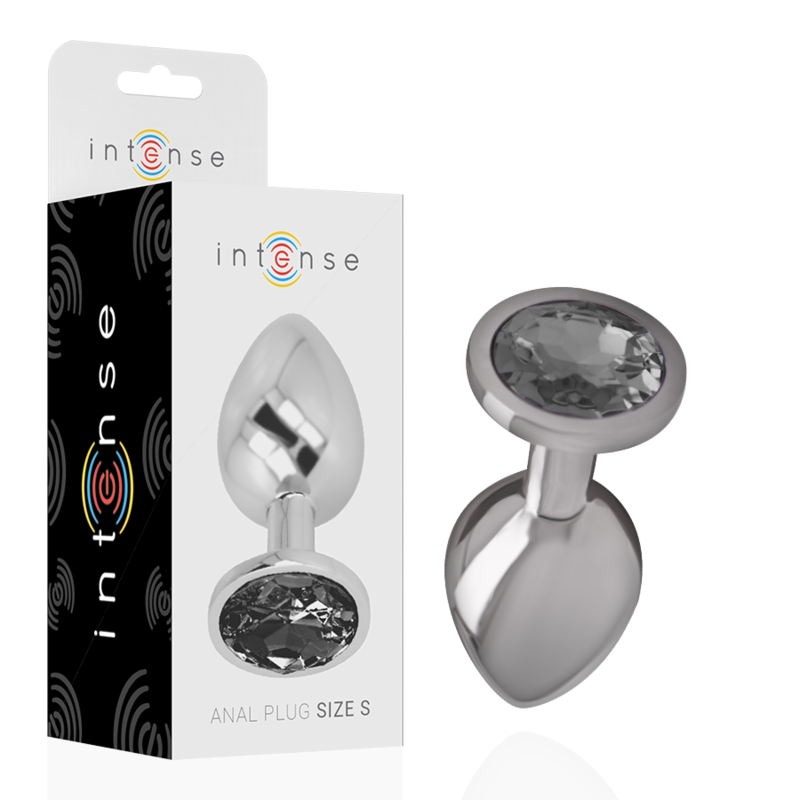 Plug Anal Metal Jóia Intense Preto S