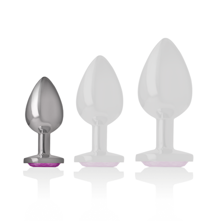 Plug Anal Metal Jóia Intense Rosa S