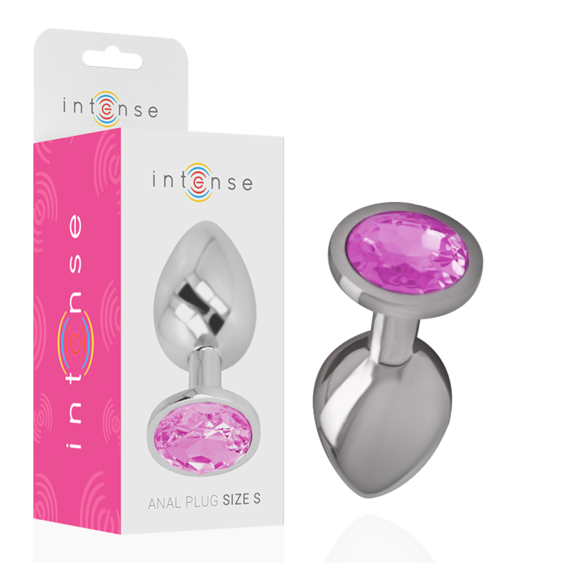 Plug Anal Metal Jóia Intense Rosa S