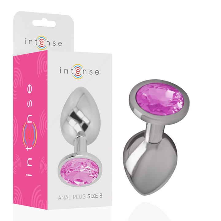 Plug Anal Metal Jóia Intense Rosa S