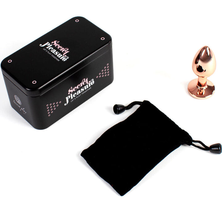 Plug Anal Metal Jóia SecretPlay Rose Gold S