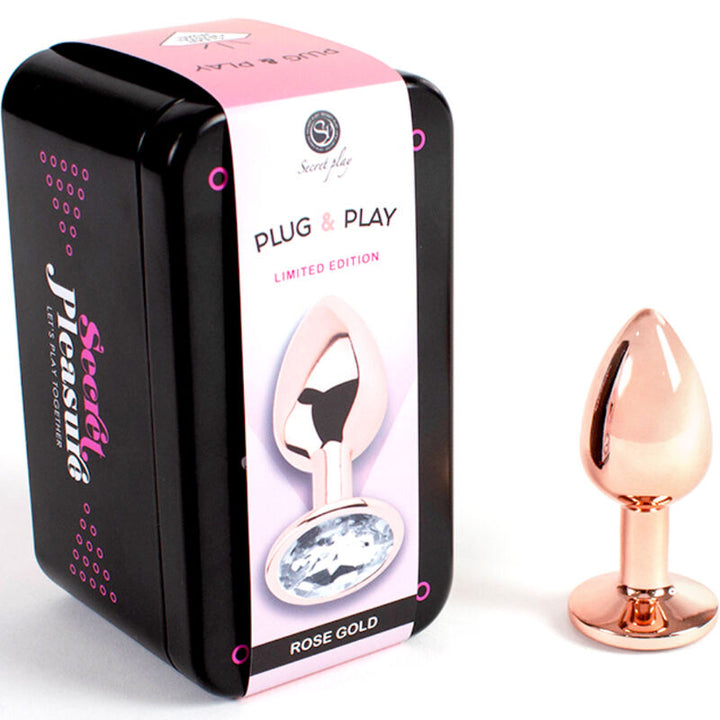 Plug Anal Metal Jóia SecretPlay Rose Gold S