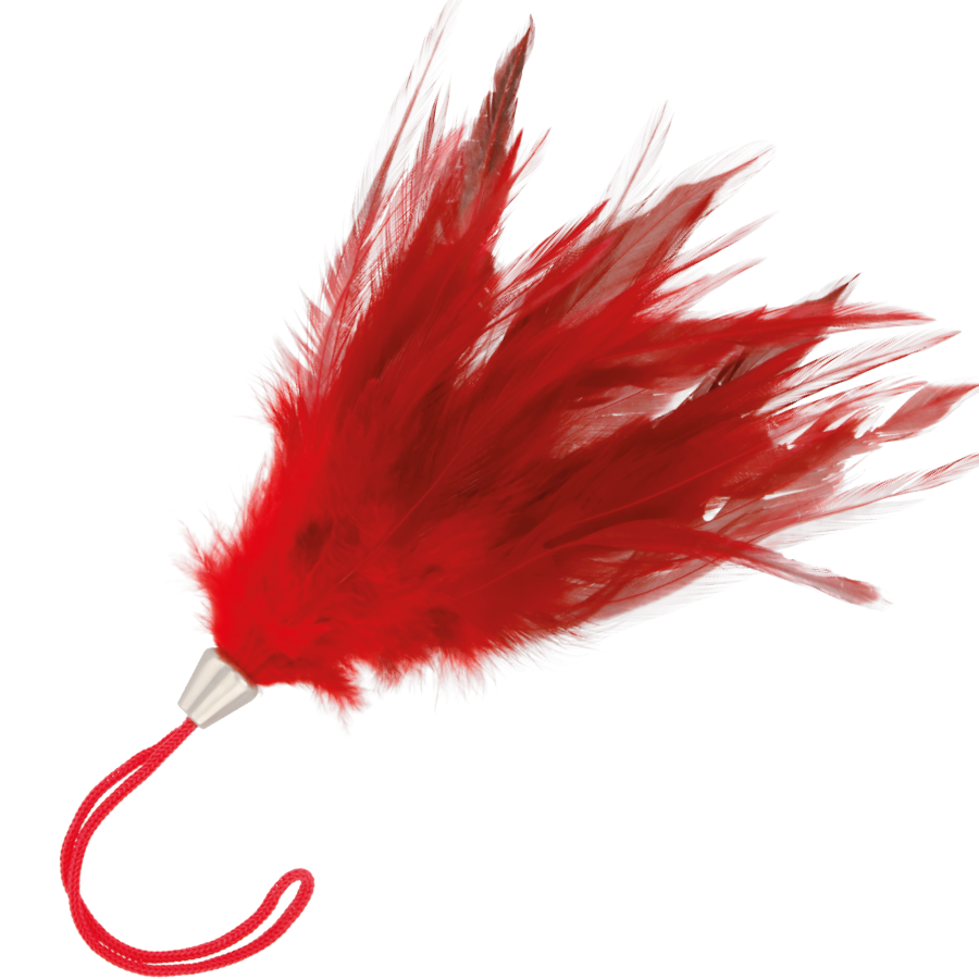 Pluma Darkness Vermelho 17cm