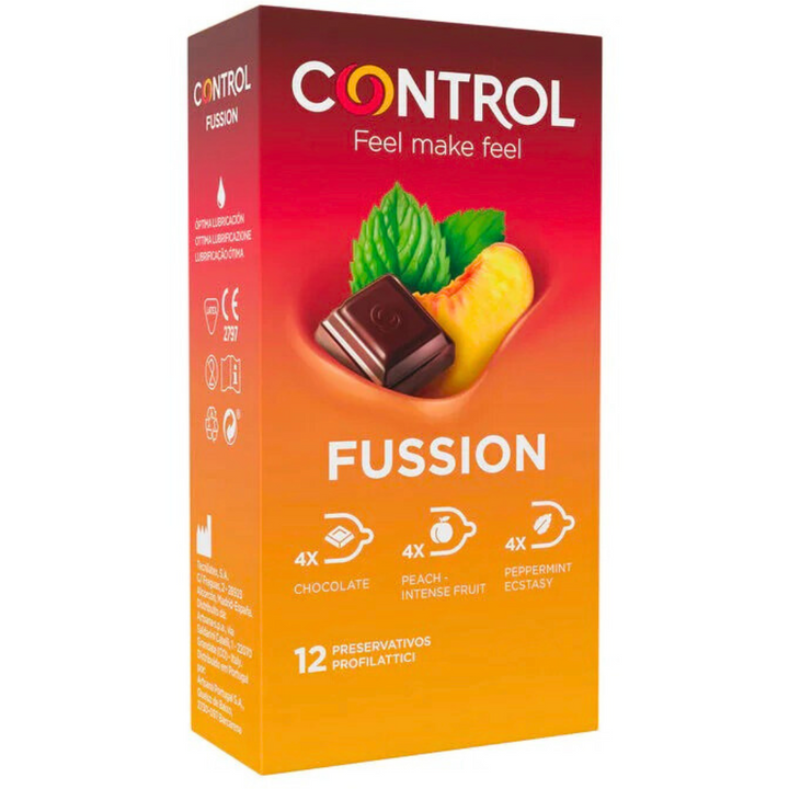 Preservativos Com Sabor Fusão Control 12 Un