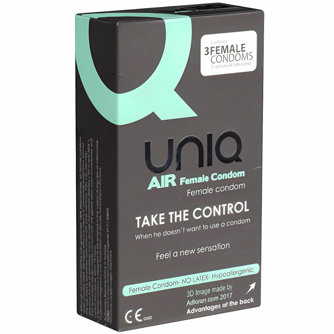 Preservativos Femininos Sem Látex Uniq Air 3 Un