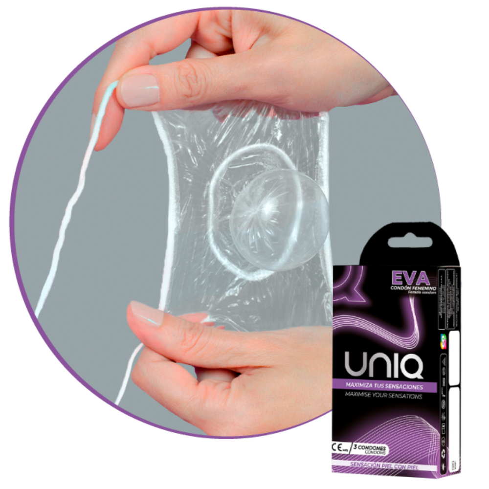Preservativos Femininos Sem Látex Uniq Eva 3 Un