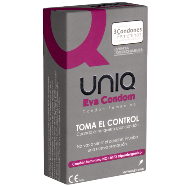 Preservativos Femininos Sem Látex Uniq Eva 3 Un