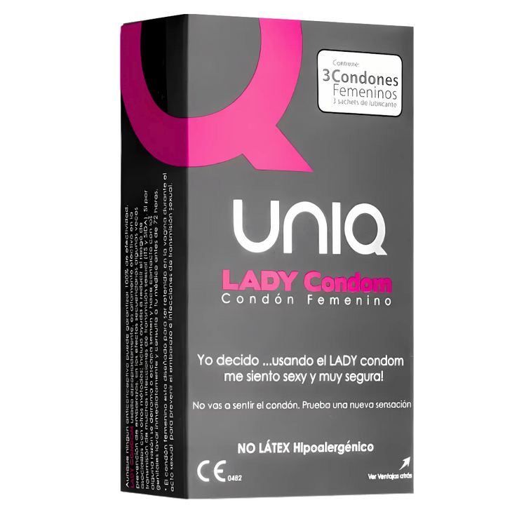 Preservativos Femininos Sem Látex Uniq Lady 3 Un