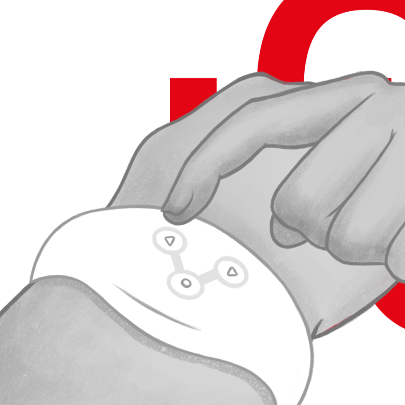 Relógio Controlo Remoto Watchme Wireless Branco