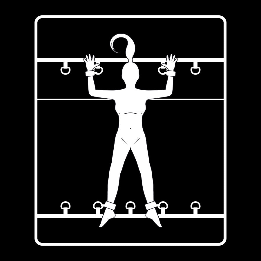 Restrição Ajustável Bondage Para Cama Fetish Submissive Luxury