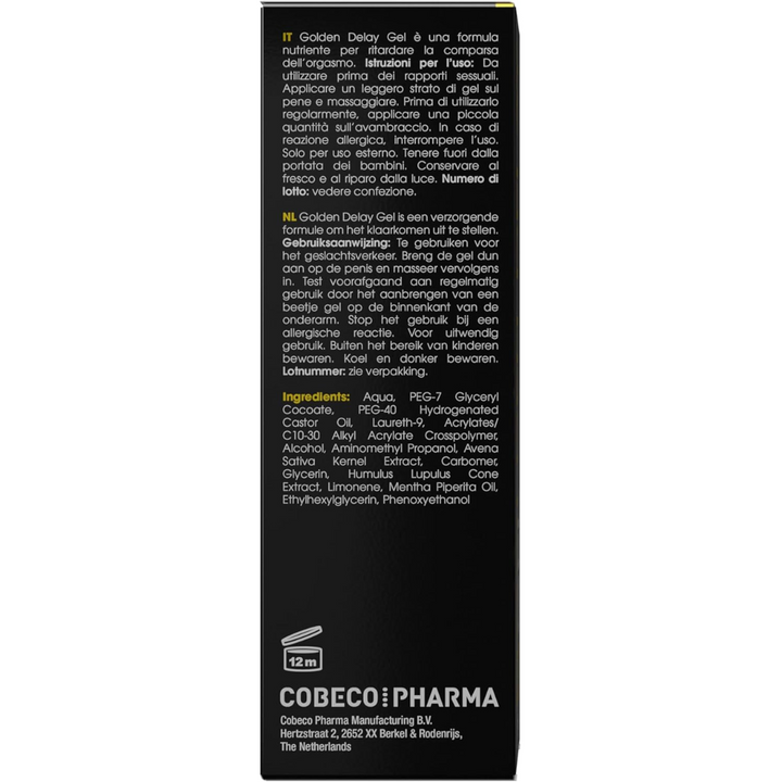 Retardante Gel Golden Delay 50ml