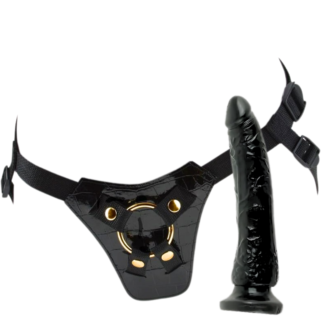 Strap-On Dildo Fetish Fantasy Gold Design