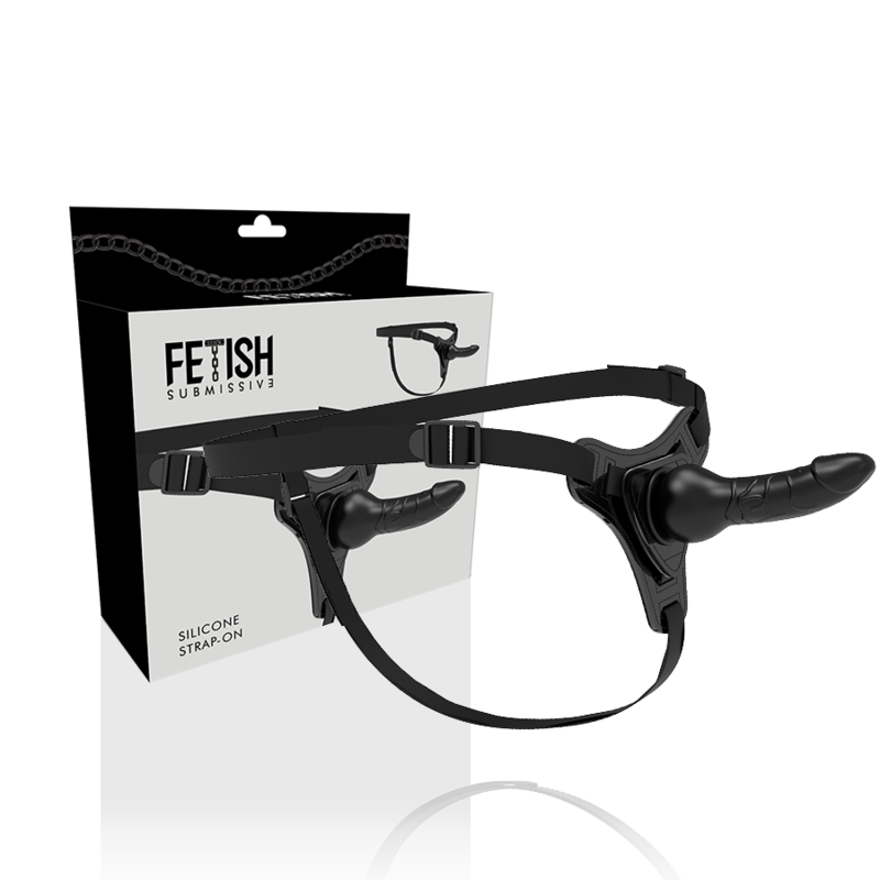 Strap-On Dildo Fetish Submissive Realistic l Preto