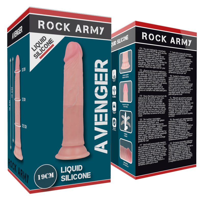 Strap-On Dildo Silicone Dupla Densidade RockArmy Avenger
