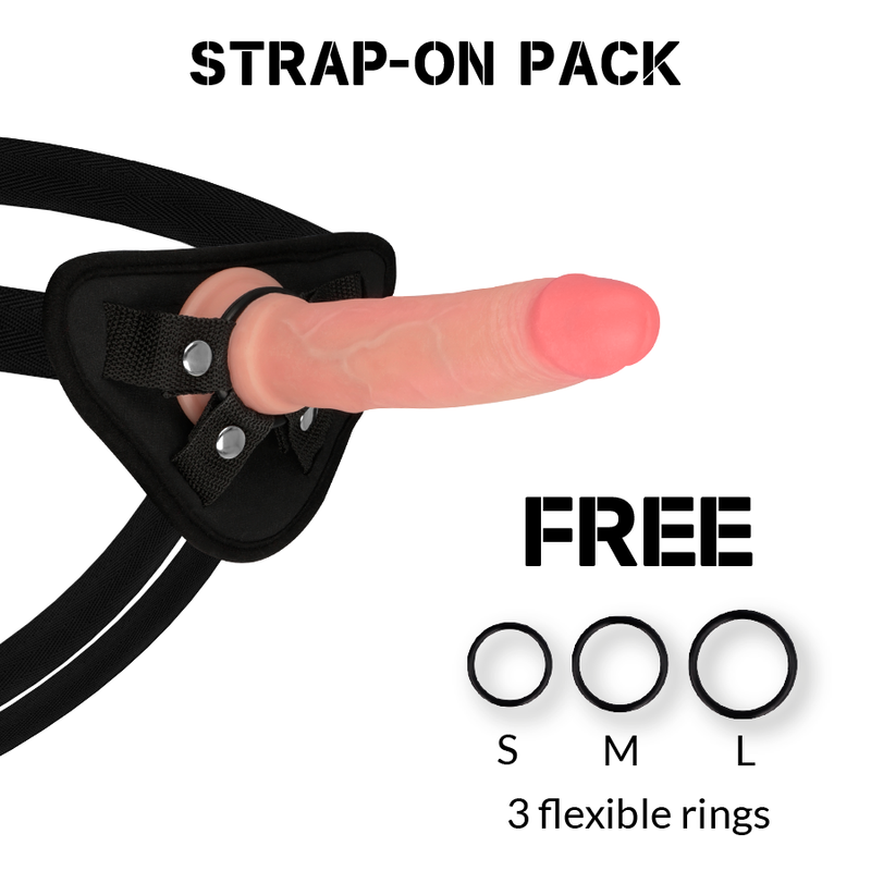 Strap-On Dildo Silicone Dupla Densidade RockArmy Avenger
