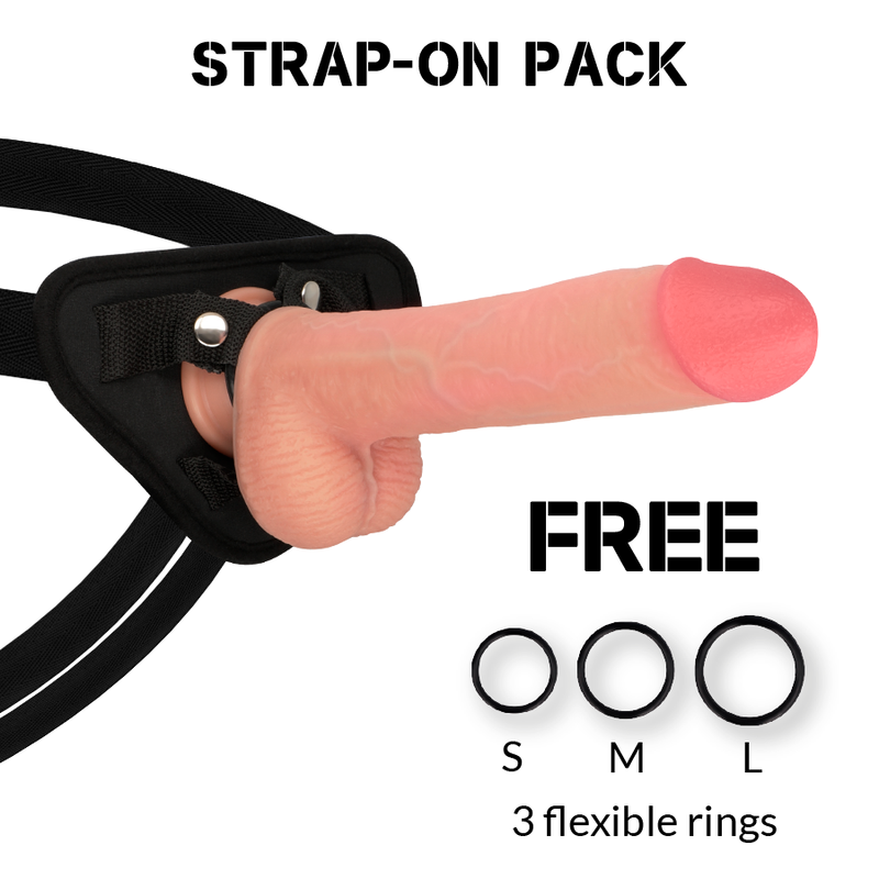 Strap-On Dildo Silicone Dupla Densidade RockArmy KingCobra