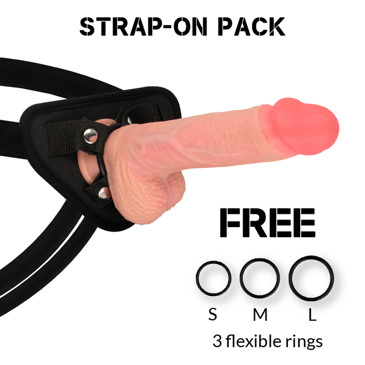 Strap-On Dildo Silicone Dupla Densidade RockArmy Spitfire