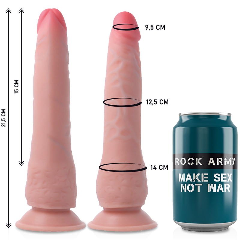 Strap-On Dildo Tripla Densidade RockArmy Crusader