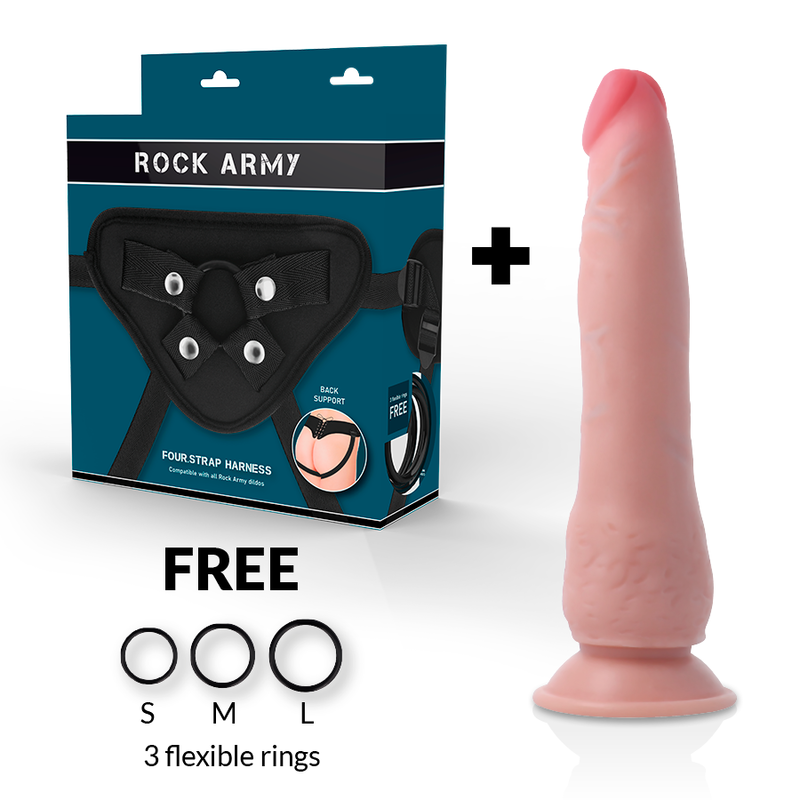 Strap-On Dildo Tripla Densidade RockArmy Crusader