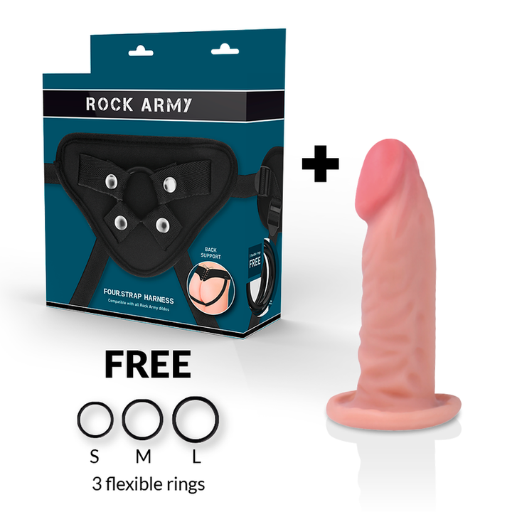 Strap-On Dildo Tripla Densidade RockArmy Tiger