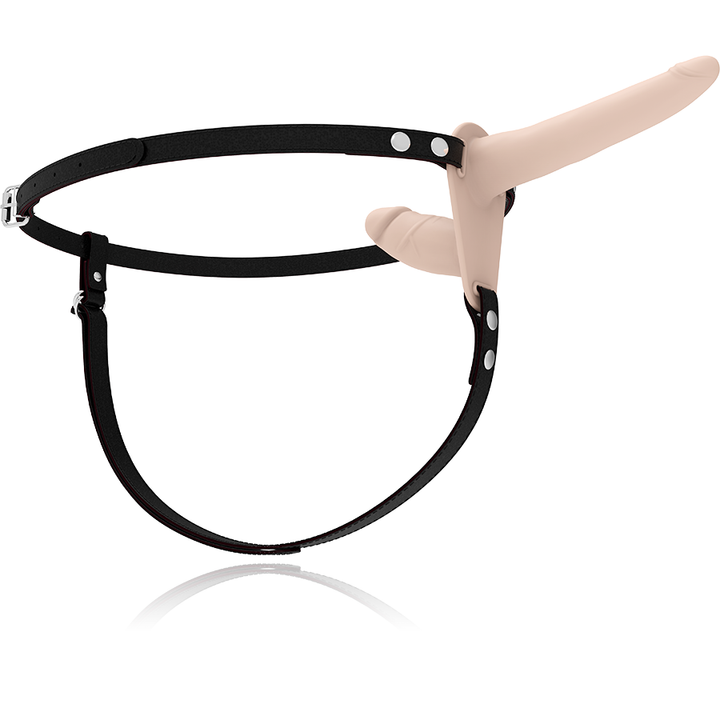 Strap-On Duplo Fetish Submissive Double Penetrix Bege