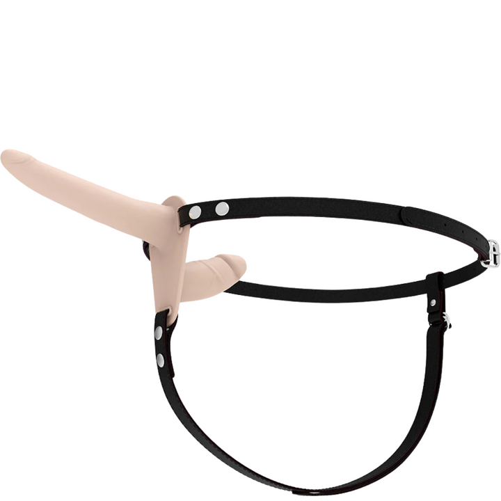Strap-On Duplo Fetish Submissive Double Penetrix Bege