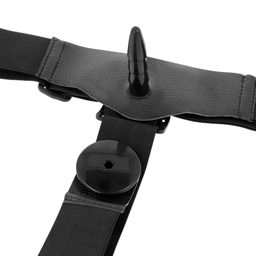 Strap-On Duplo Vibração Pilhas Harness Attraction Harris