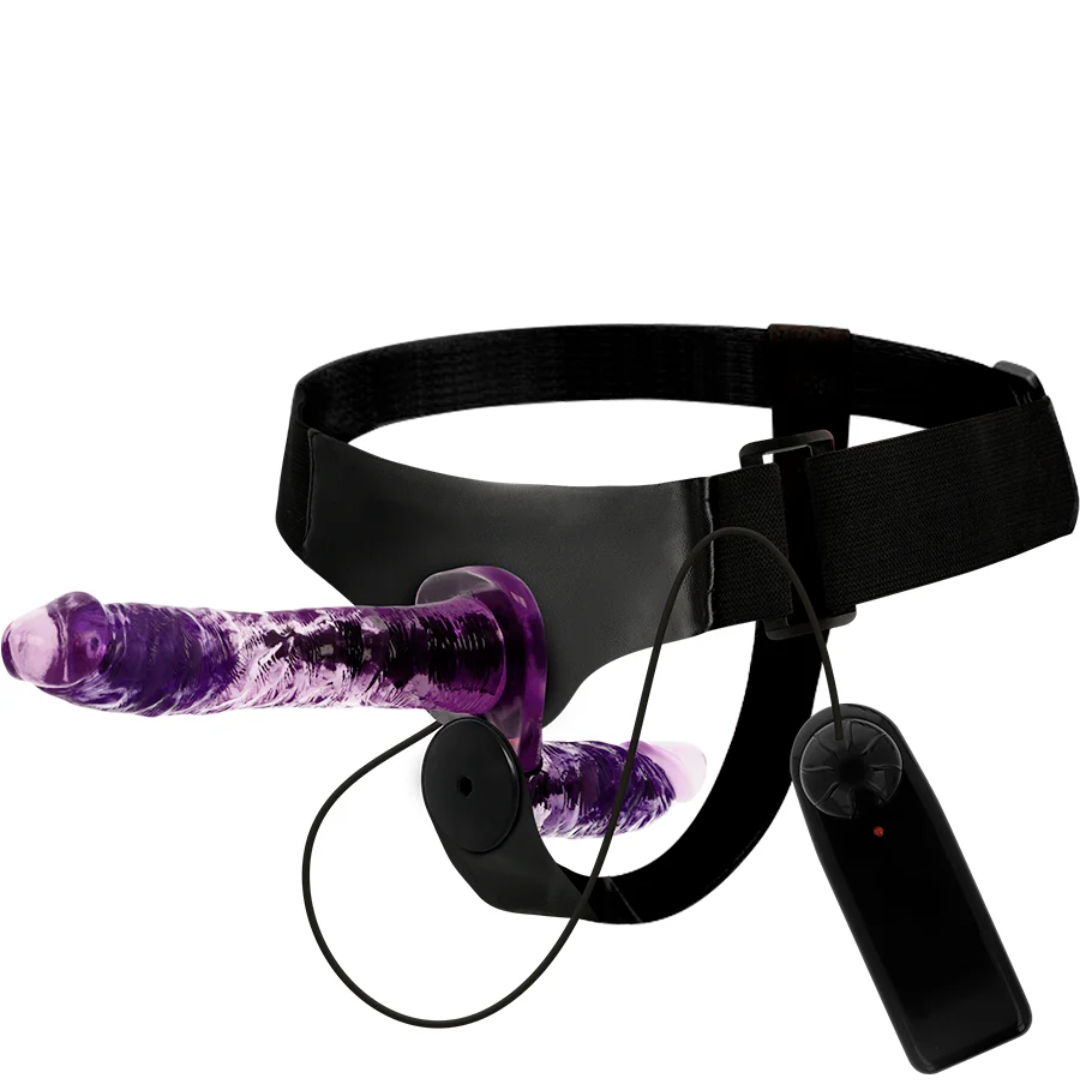 Strap-On Duplo Vibração Pilhas Harness Attraction Rodney
