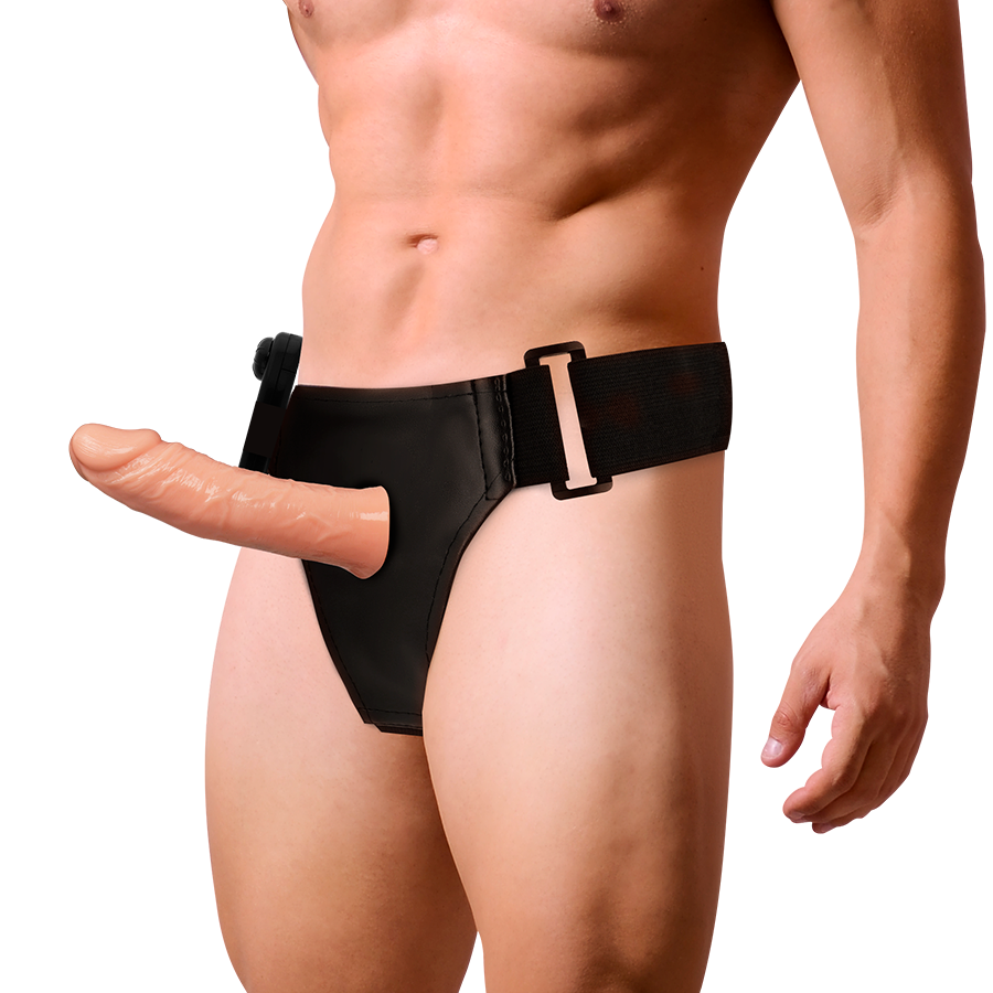 Strap-On Oco Vibração Pilhas Harness Attraction Benny