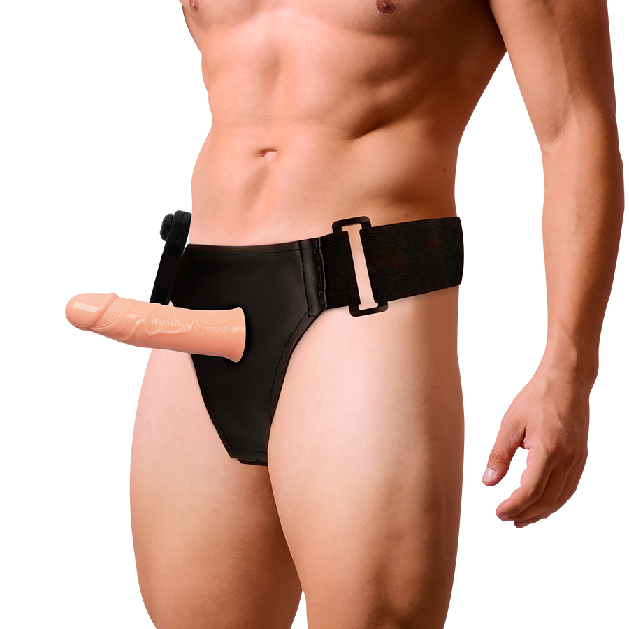 Strap-On Oco Vibração Pilhas Harness Attraction Gregory