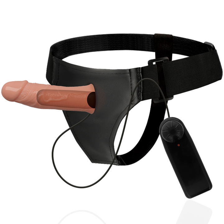 Strap-On Oco Vibração Pilhas Harness Attraction Gregory