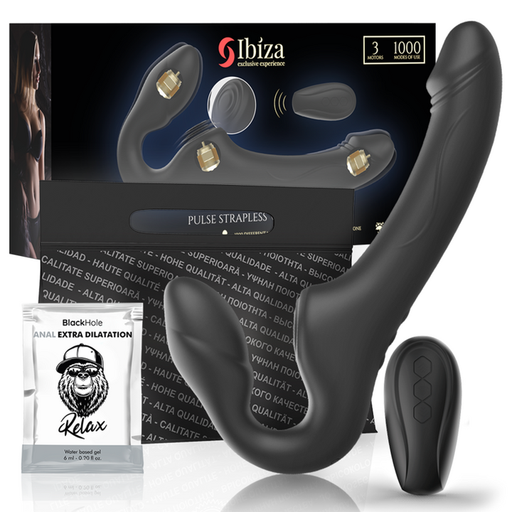 Strap-On Usb Duplo Movimento Clitóris Ibiza Controlo Remoto