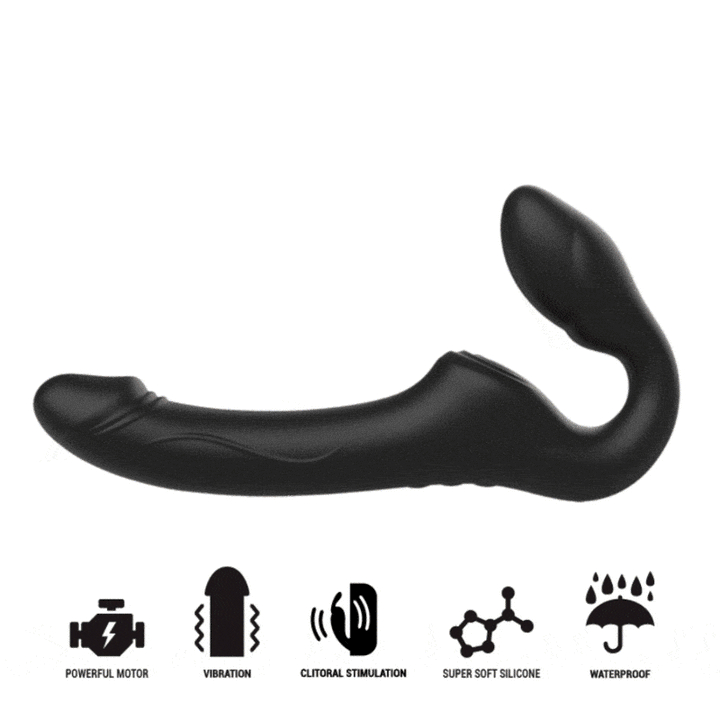 Strap-On Usb Duplo Movimento Clitóris Ibiza Controlo Remoto