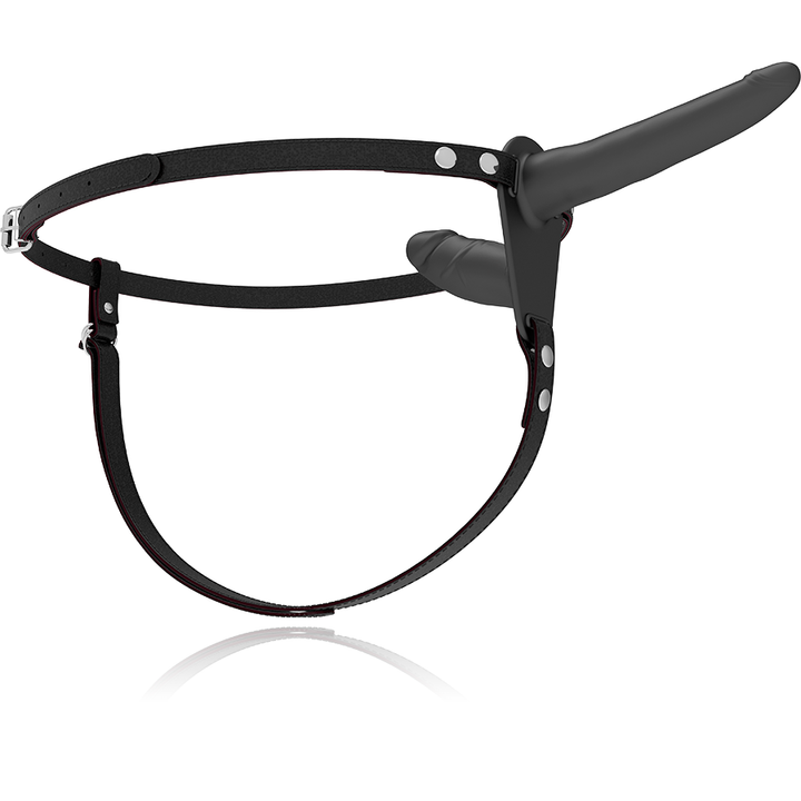 Strap-On Usb Duplo Vibração Fetish Submissive Double Penetrix Preto