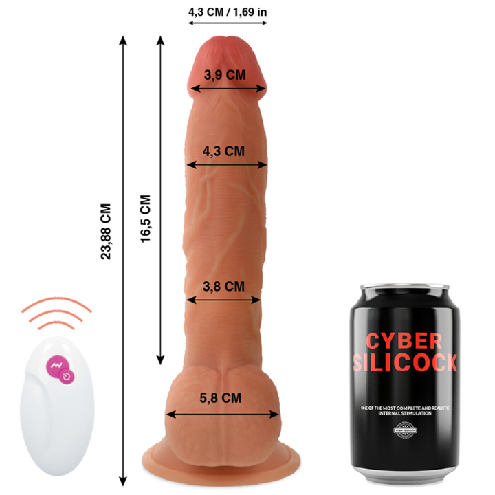 Strap-On Usb Movimento Telescópico Cyber Silicock Master Ben Controlo Remoto