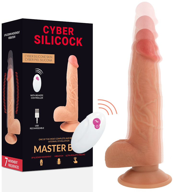 Strap-On Usb Movimento Telescópico Cyber Silicock Master Ben Controlo Remoto