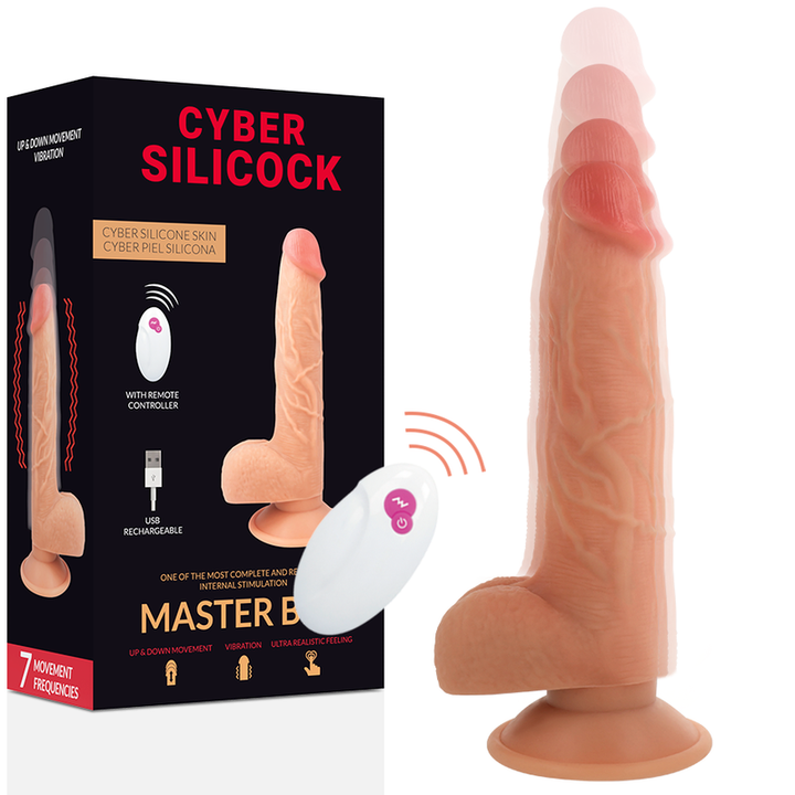 Strap-On Usb Movimento Telescópico Cyber Silicock Master Ben Controlo Remoto