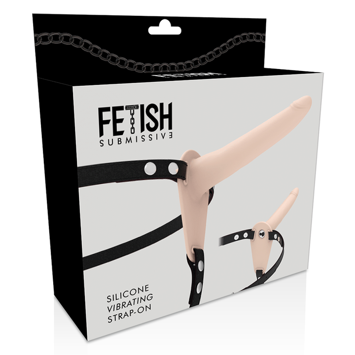 Strap-On Usb Vibração Fetish Submissive Bege