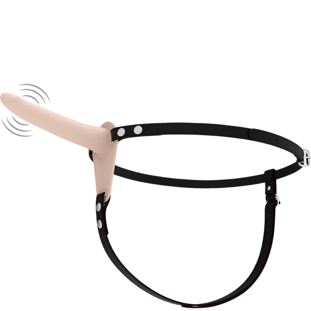 Strap-On Usb Vibração Fetish Submissive Bege