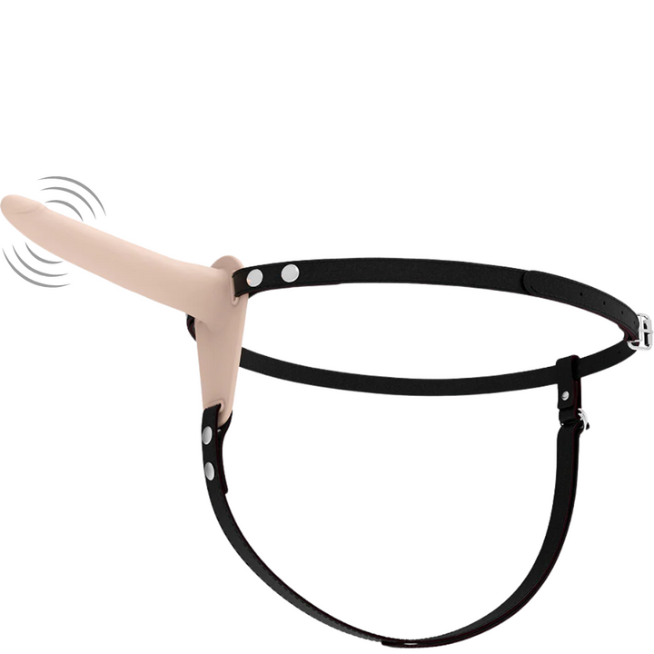 Strap-On Usb Vibração Fetish Submissive Bege