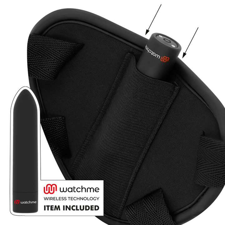 Strap-On Usb Vibração e Bala Vibratória Cyber Strap S Controlo Remoto Watchme