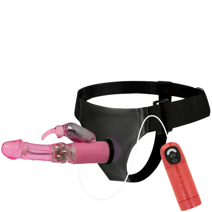 Strap-On Vibração Pilhas Harness Attraction Daniel