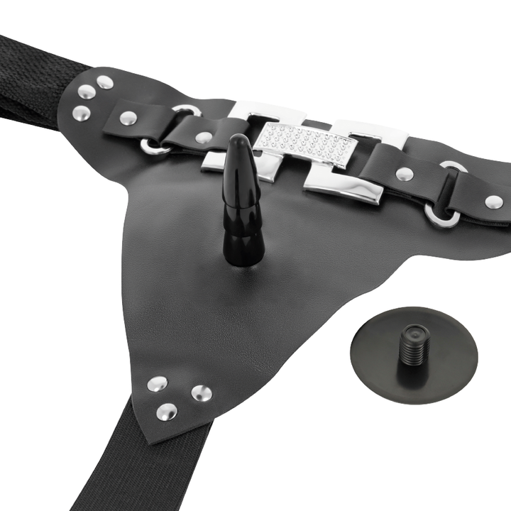 Strap-On Vibração Pilhas Harness Attraction Emmet