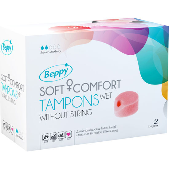 Tampões Esponja Húmidos Beppy 2 Un