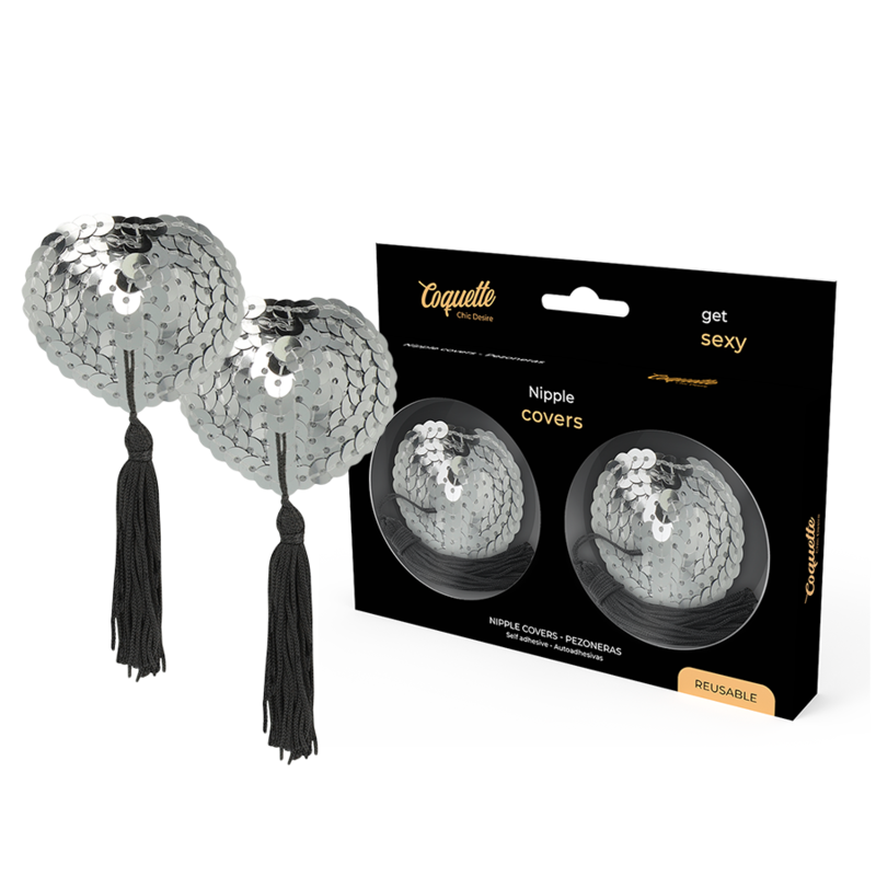 Tapa Mamilos Coquette Chic Desire 2 Prateado