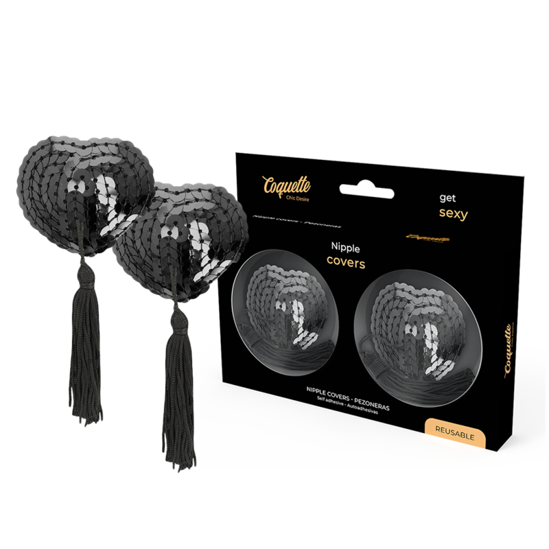 Tapa Mamilos Coquette Chic Desire 2 Preto