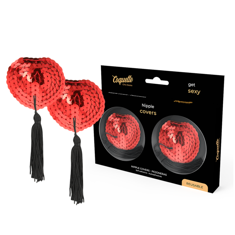 Tapa Mamilos Coquette Chic Desire 2 Vermelho