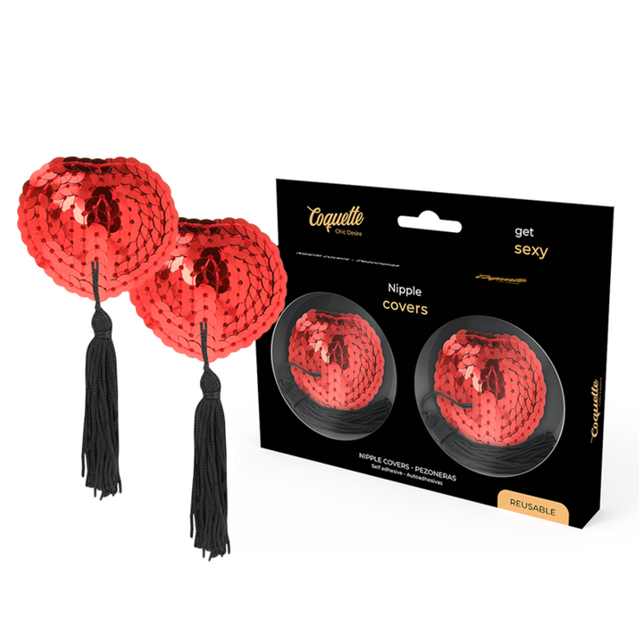 Tapa Mamilos Coquette Chic Desire 2 Vermelho