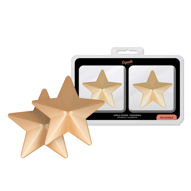 Tapa Mamilos Coquette Chic Desire Estrela Dourado